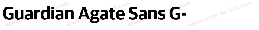 Guardian Agate Sans G字体转换